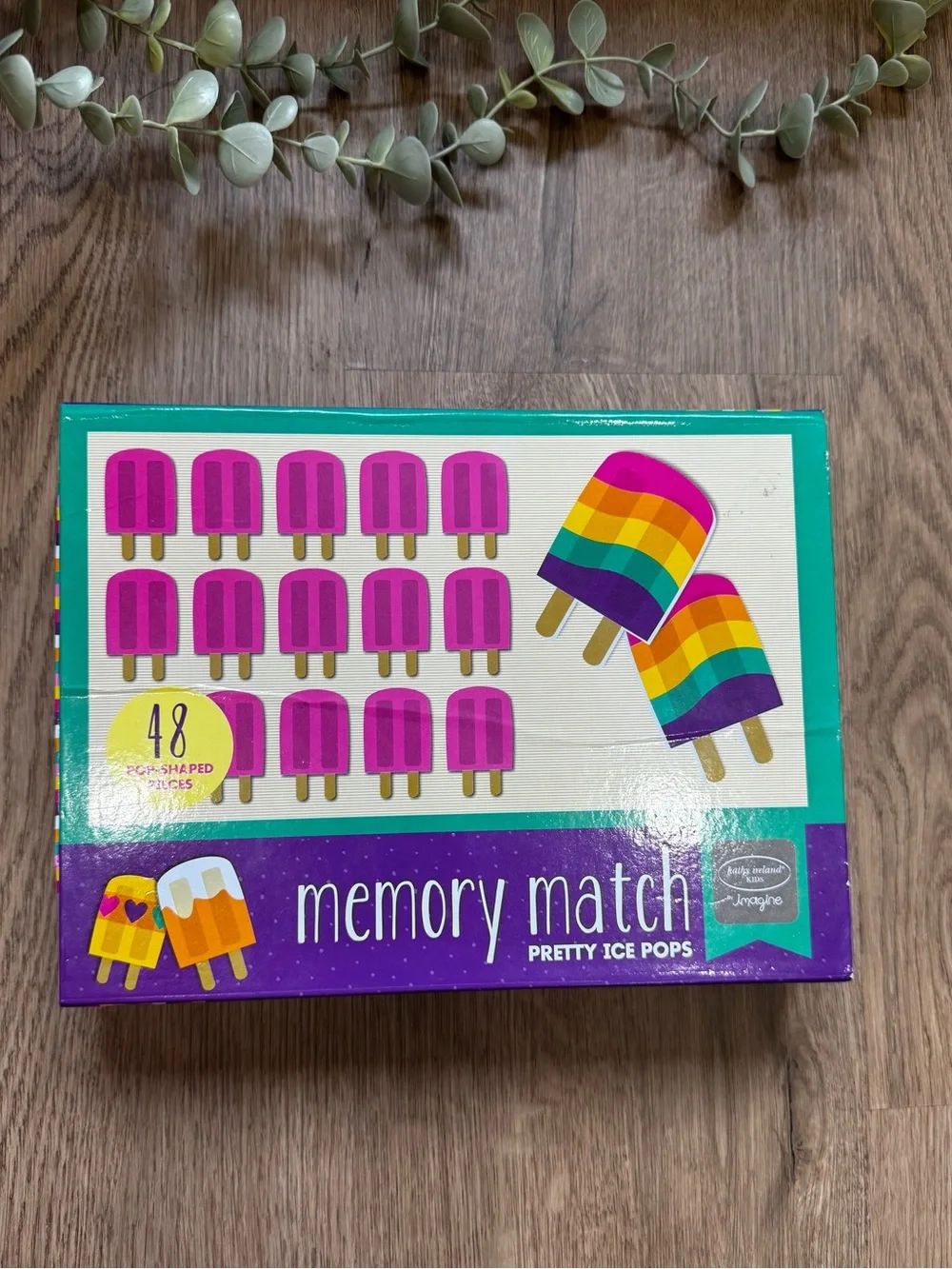 Kathy Ireland Pretty Ice Pops Memory Match Game 48 Pieces